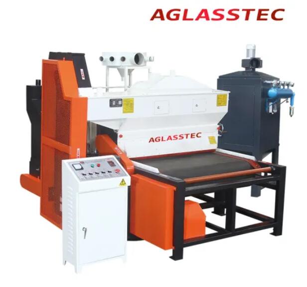 High Speed Horizontal Glass Sandblasting/Frosting Machine with Electric ...