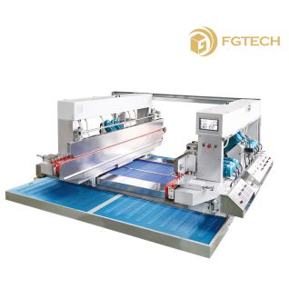 Glass Double Edger Processing Machine with Automatic Measuring Table