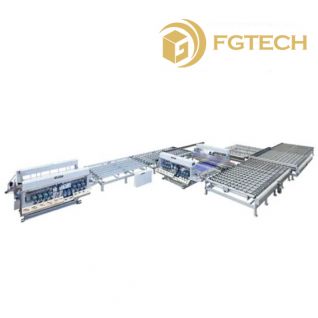 Z Type Intelligent Glass Straight Line Double Edging Production Machine